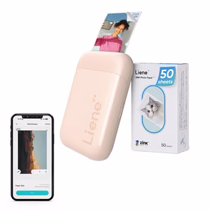 Портативный фотопринтер Liene Pearl 2x3" (розовый)