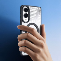 DUX DUCIS AIMO MAG viedtālruņa apvalks saderīgs ar MagSafe SAMSUNG S25 Edge melns