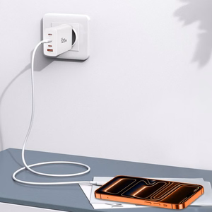 Tech-Protect NC120W-GAN 4 portu 120 W sienas lādētājs - balts