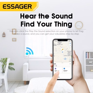 Essager Tag balts inteliģentais Bluetooth meklētājs / izsekotājs kulons