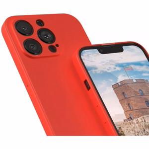 Phone Maciņš "Silicone" Apple iPhone 13 Pro Sarkans