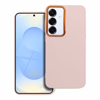 FRAME viedtālruņa apvalks SAMSUNG S25 Plus pūderrozā krāsā