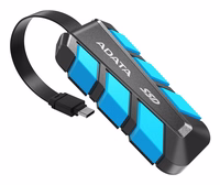 ADATA SC740 500 GB USB Type-C 3.2 Gen 2 (3.1 Gen 2) melns, zils