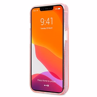 Karl Lagerfeld KLHCP13LKCTUGLP iPhone 13 Pro / 13 6,1\" Viedtālruņa apvalks - rozā Glitter Karl's & Choupette