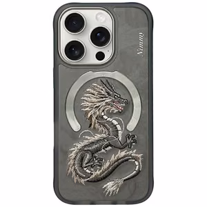 Nimmy Dragon MagSafe viedtālruņa apvalks iPhone 16 Pro Max - pelēks