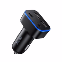 Auto lādētājs Hoco 2xUSB A + 2xUSB C PD QC3.0 42W Z63 melns