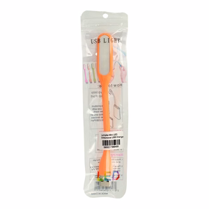 Mini LED lampa silikona USB oranža