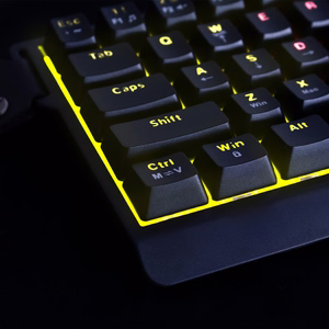Wozinsky WKGP-1165 Mehāniskā spēļu tastatūra ar RGB apgaismojumu - melna