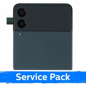 LCD displejs saderīgs ar Samsung F711 Z Flip3 (OUTER) ar rāmi / Zaļš / (Service Pack)