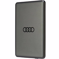 Portatīvais lādētājs Audi Big Logo Magnētiskais indukcijas 15W 5000mAh - pelēka