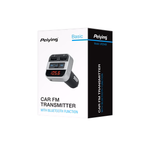 Automašīnas FM transmiters ar Bluetooth funkciju (2× USB)