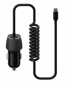Auto lādētājs Platinet (PLCRSM) ar MicroUSB kabelis (1xUSB 3.4A) melns