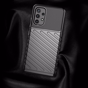 Thunder Case elastīgs izturīgs izturīgs apvalks TPU viedtālruņa apvalks Samsung Galaxy A72 4G zils