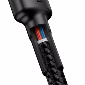 Cable Baseus Cafule PD Type-C to Type-C 3A 60W gray-lack 1.0m CATKLF-GG1