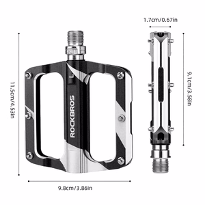 Rockbros K306-BK alumīnija MTB velosipēda pedāļi – melni