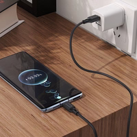 Kabelis USB-C uz USB-C Hoco 3A 60W 1 m X90 melns