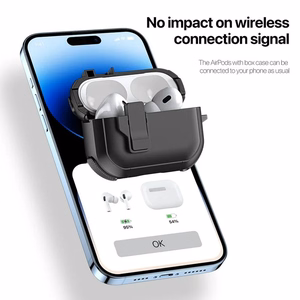 DUX DUCIS PECP - TPU+PC aizsargapvalks AirPods 4 melns