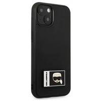 Viedtālruņa apvalks Karl Lagerfeld Ikonik Patch Case iPhone 13 - melns