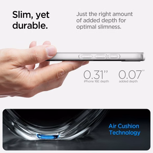 Spigen Liquid Crystal Mag MagSafe iPhone 16e apvalks - Caurspīdīgs