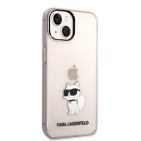 Karl Lagerfeld KLHCP14MHNCHTCP iPhone 14 Plus 6.7" rozā/rozā cietais viedtālruņa apvalks Ikonik Choupette