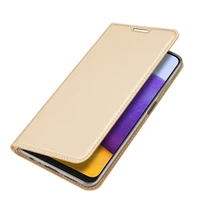 Dux Ducis Skin Pro grāmatas tipa apvalks Samsung Galaxy A22 4G zelta krāsas
