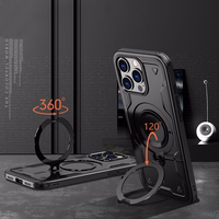 Hybrid Armor Trendy viedtālruņa apvalks ar MagSafe iPhone 16 Pro - melns