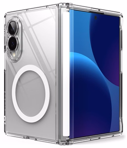 Ringke Fusion Flap Magnetic vāciņš modelim Samsung Galaxy Z Fold 8, saderīgs ar MagSafe – caurspīdīgs
