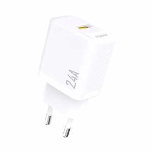 Dudao A23 2.4A USB-A lādētājs – balts