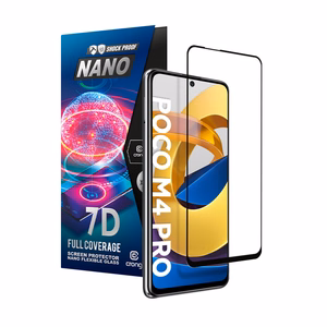 Crong 7D Nano Flexible Glass 9H visu ekrānu pārklājošs hibrīdstikls Xiaomi POCO M4 Pro 5G