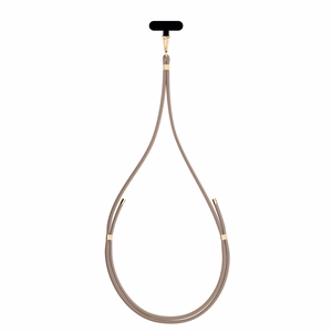 3mk EasyClip Elite tālruņa aukliņa, Taupe (zelta krāsas furnitūra)