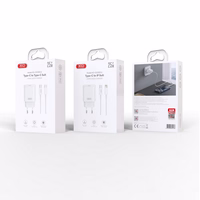 XO sienas lādētājs CE25 PD 25W 1x USB-C balts + kabelis USB-C - USB-C
