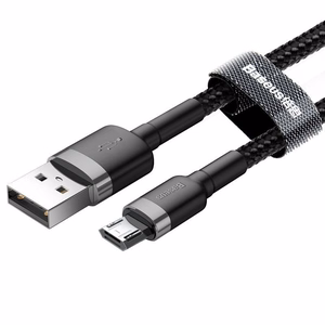 Baseus Cafule Micro USB кабель 2.4A 1 м (серый+чёрный)