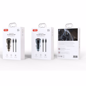 Auto lādētājs XO CC60 USB-A/USB-C 60W zils