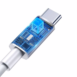 T-PHOX KABELIS GLARY LITE SĒRIJAS 3W 1M USB-C/USB-C BALTS
