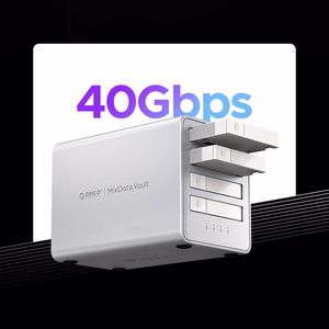 Orico 8848U4 DAS sērijas 4 bay M.2 NVMe SSD disku masīvs - balts