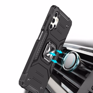 Wozinsky Ring Armor бронированный гибридный чехол + магнитное крепление для Samsung Galaxy A73 золотой