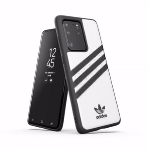 Чехол Adidas OR Moulded PU для Samsung Galaxy S20 Ultra - белый с чёрным