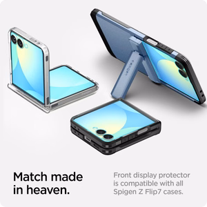 Spigen Glas.TR EZ Fit HD Tempered Glass Screen Protector for Samsung Galaxy Z Flip 7 - Transparent