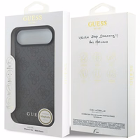 Guess 4G Charms Collection Magnētiskais viedtālruņa apvalks iPhone Air - melns