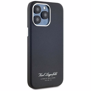 Karl Lagerfeld hotel RSG iPhone 15 Pro viedtālruņa apvalks - melns
