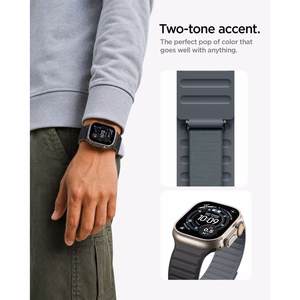 Spigen Athlex Air M siksniņa Apple Watch 44 / 45 / 46 / 49 mm, melna un pelēka