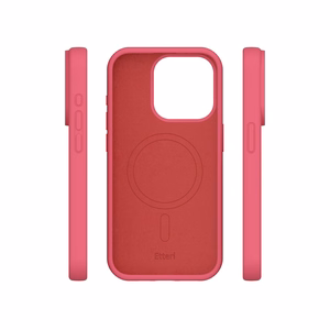 Etteri Silicone Mag case for iPhone 15 Pro Max 6,7" raspberry