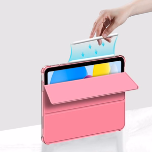 Tech-Protect SC Pen Hybrid apvalks iPad 10 / 2022 - rozā - caurspīdīgs
