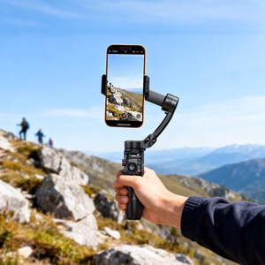 Gimbal ar 3 asu stabilizāciju un tālvadības pulti Hoco K91 melns