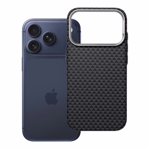 Ar MagSafe saderīgs K-Look maciņš iPhone 17 Pro / 18 Pro (zema kameras mala), melns, v2