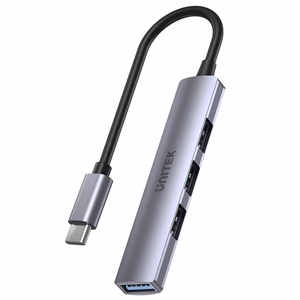 Unitek H1208B USB-C sadalītājs / 3x USB-A 2.0, USB-A 3.0