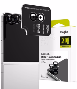Ringke Camera Frame Protector 2-Pack for Samsung Galaxy Z Flip 8 - Black