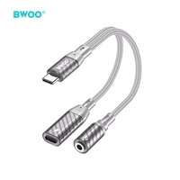BWOO 2 in 1 Adapteris Lightning / Type C to 3.5MM Jack BZ67