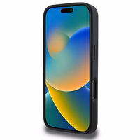 DKNY Rūtainais raksts magnētiskais iPhone 16 Pro Max viedtālruņa apvalks - melns