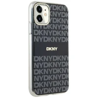 DKNY IML mono un svītras magnētiskais viedtālruņa apvalks iPhone 11 / Xr - melns